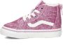 Vans SK8 Hi Zip Glitter sneakers roze Paars Textiel 19 - Thumbnail 3