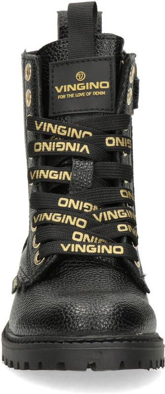 VINGINO Eva High veterboots zwart Imitatieleer Effen 30 - Foto 9