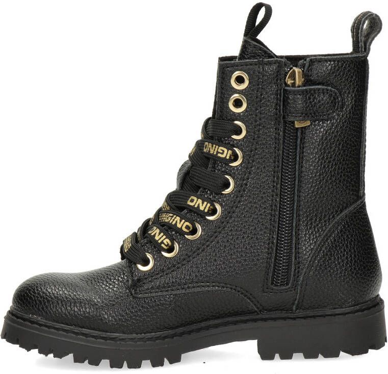 VINGINO Eva High veterboots zwart Imitatieleer Effen 30 - Foto 6