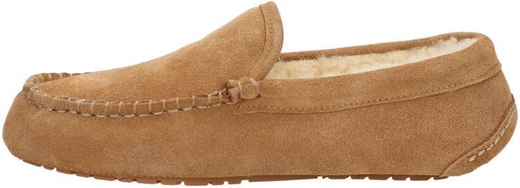 Warmbat Australia Earlwood suède pantoffels cognac - Schoenen.nl