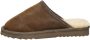 Warmbat Classic Leather Pantoffels Open donkerbruin - Thumbnail 4