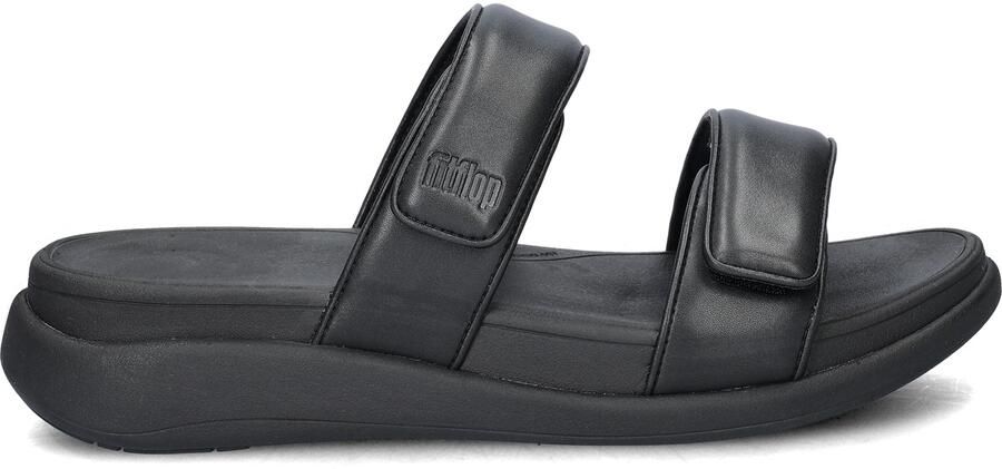 FitFlop F-Mode Go Adjustable Flatform Two-Bar Slides Vrouwen All Zwart - Foto 4