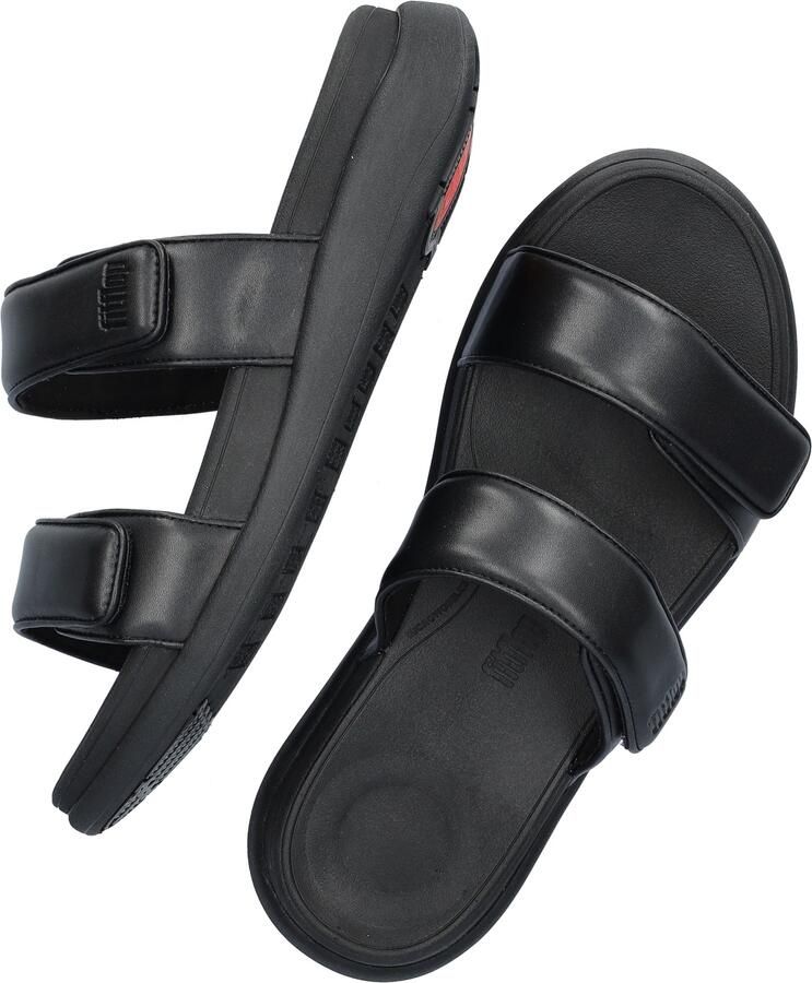 FitFlop F-Mode Go Adjustable Flatform Two-Bar Slides Vrouwen All Zwart - Foto 5