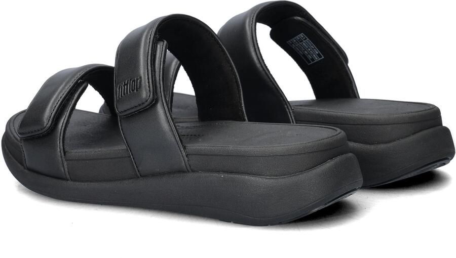 FitFlop F-Mode Go Adjustable Flatform Two-Bar Slides Vrouwen All Zwart - Foto 6
