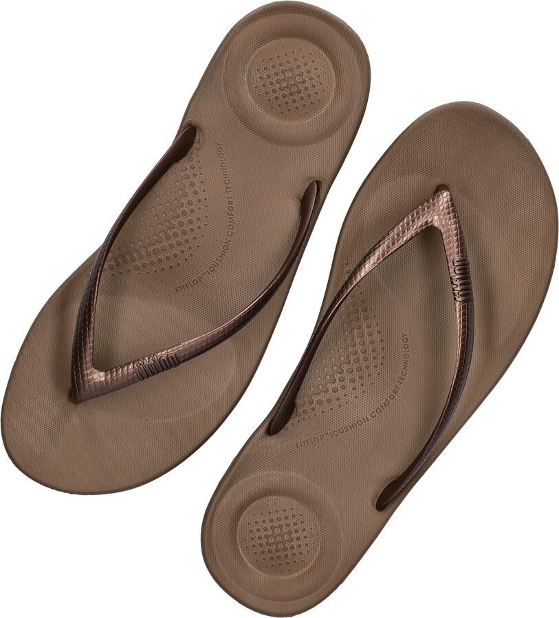 FitFlop Iqushion Ergonomic Flip-Flops TPU Dames Slippers Bronze - Foto 10