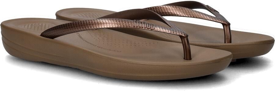 FitFlop Iqushion Ergonomic Flip-Flops TPU Dames Slippers Bronze - Foto 12