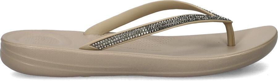 FitFlop Iqushion Ombre Sparkle Flip-Flops Vrouwen On Taupe Pewter - Foto 2