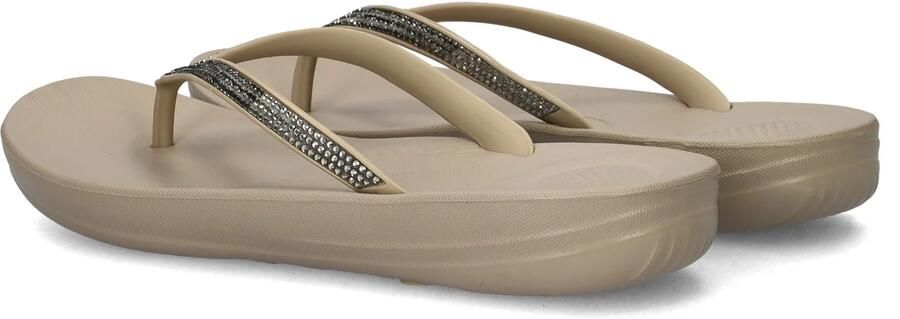 FitFlop Iqushion Ombre Sparkle Flip-Flops Vrouwen On Taupe Pewter - Foto 5