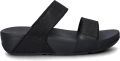 FitFlop Lulu Shimmerglitz Slides Dames Slippers Zwart - Zwart