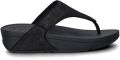 FitFlop Lulu Shimmerglitz Toe-Post Sandals Dames Sandalen Zwart - Zwart