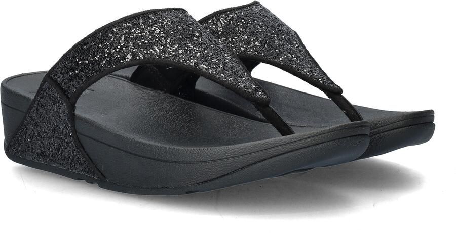 FITFLOP Teenslippers Dames Lulu Glitter Toe-post Maat: 40 Materiaal: Leer Kleur: Blauw - Foto 16