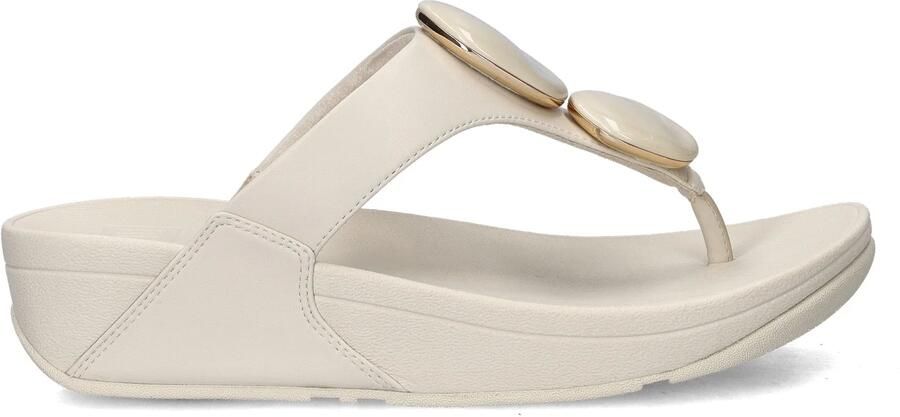 FitFlop Lulu Marbled Stone Toe-post Slippers Dames Beige - Foto 5