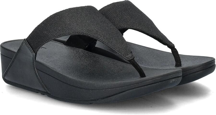 Fitflop Teenslippers LULU SHIMMERLUX TOE-POST SANDALS sleehak zomerschoen slippers in glanzende look - Foto 11