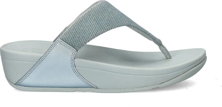 Fitflop Teenslippers LULU SHIMMERLUX TOE-POST SANDALS sleehak zomerschoen slippers in glanzende look - Foto 2
