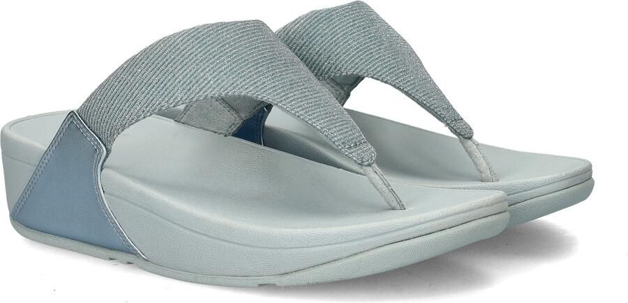 Fitflop Teenslippers LULU SHIMMERLUX TOE-POST SANDALS sleehak zomerschoen slippers in glanzende look - Foto 5