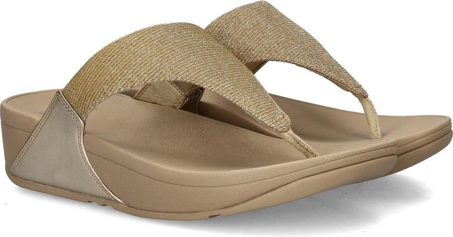 FitFlop Lulu Shimmerlux Toe Post Sandals Teenslippers beige - Foto 9