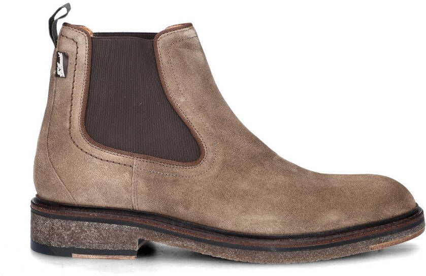 FLORIS VAN BOMMEL Chelsea Boots Heren Sfm-60051 De Tanker Maat: 40⅔ Materiaal: Suède Kleur: Taupe - Foto 3