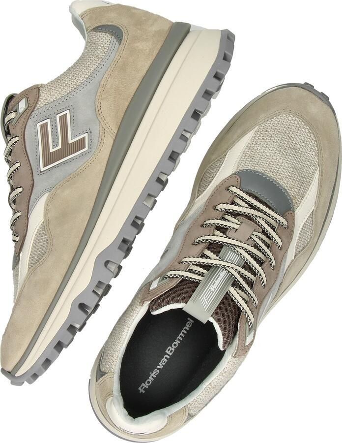 FLORIS VAN BOMMEL Lage Sneakers Heren Sfm-10238 De Gripper Maat: 44⅔ Materiaal: Suède Kleur: Beige - Foto 5