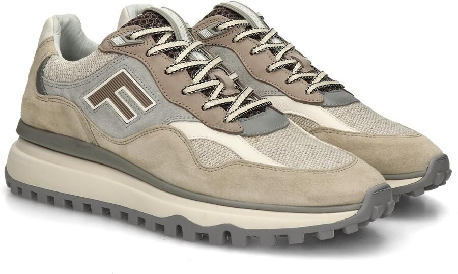 FLORIS VAN BOMMEL Lage Sneakers Heren Sfm-10238 De Gripper Maat: 44⅔ Materiaal: Suède Kleur: Beige - Foto 6
