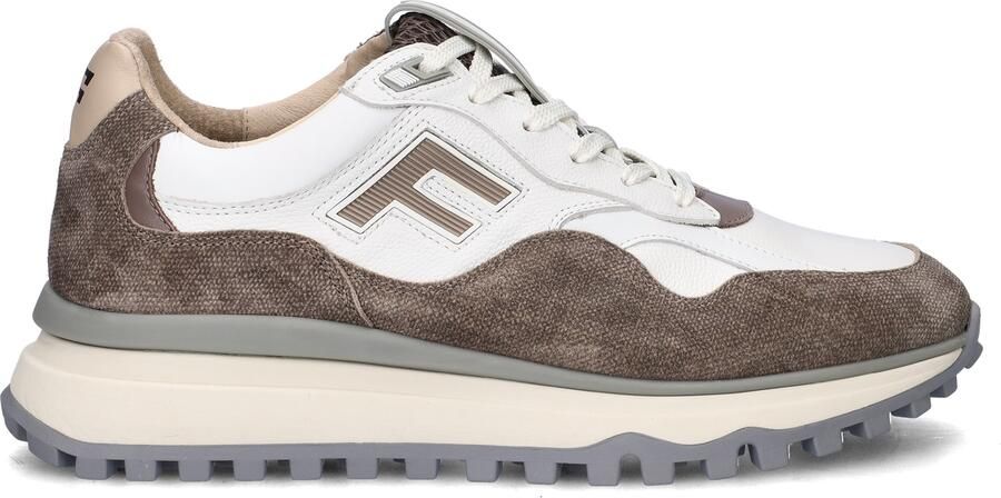Floris van Bommel De Gripper 01.16 suède sneakers bruin wit - Foto 4