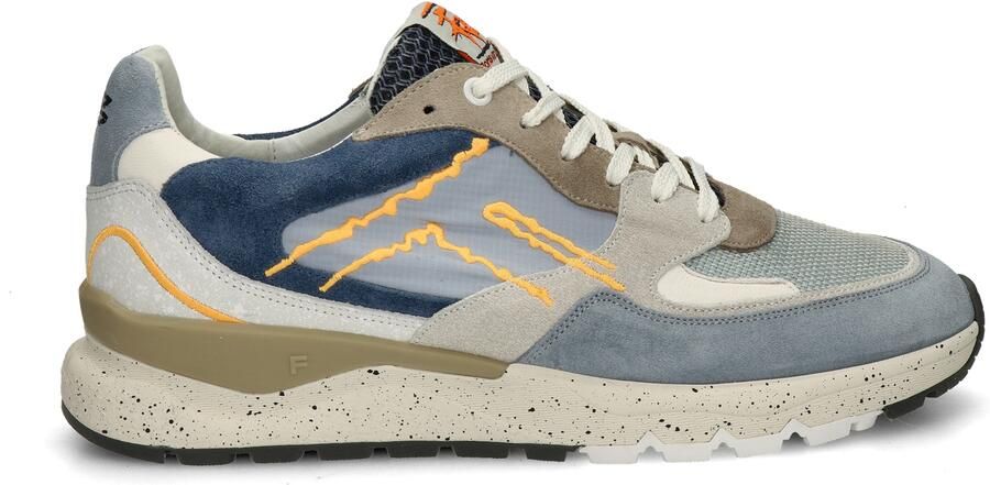 Floris van Bommel heren sneaker De Treener suède blauw beige art.SFM 10243 42 02 06.07 Lightblue g - Foto 6