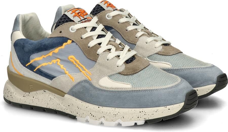Floris van Bommel heren sneaker De Treener suède blauw beige art.SFM 10243 42 02 06.07 Lightblue g - Foto 8