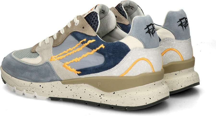 Floris van Bommel heren sneaker De Treener suède blauw beige art.SFM 10243 42 02 06.07 Lightblue g - Foto 9