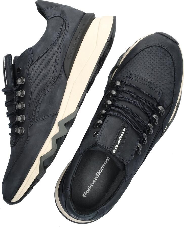 FLORIS VAN BOMMEL Lage Sneakers Heren Sfm-10135 De Zager Mesh Blauw - Foto 11
