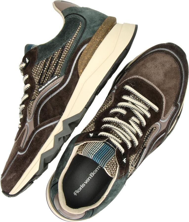 Floris van Bommel Sfm-10198 De Zager Sneakers Textiel Heren Bruin - Foto 5