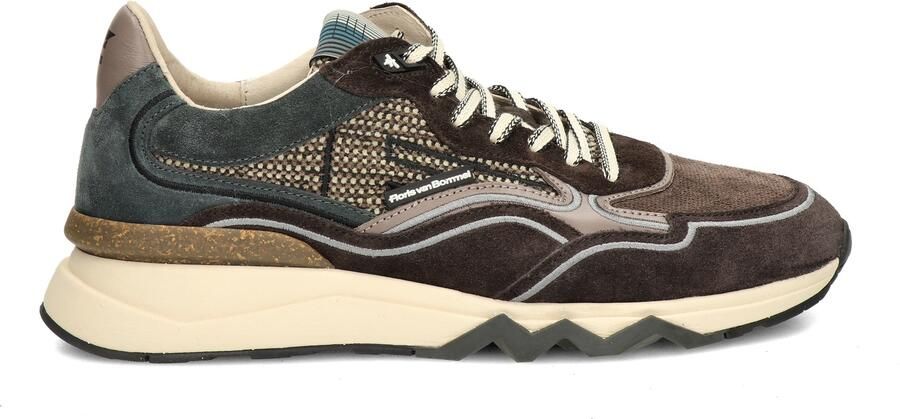 Floris van Bommel Sfm-10198 De Zager Sneakers Textiel Heren Bruin - Foto 4