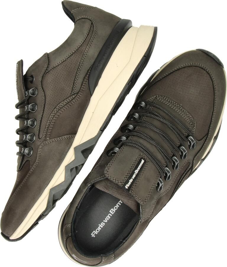 Floris van Bommel Sfm-10135 De Zager Sneakers Nubuck Heren Bruin - Foto 12