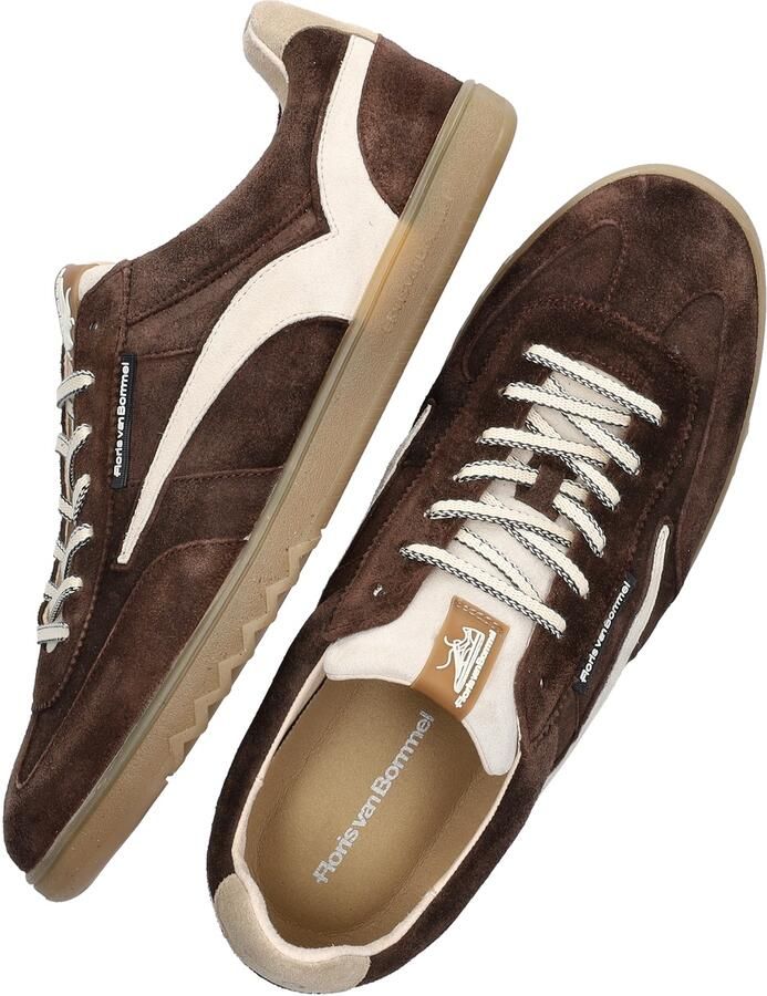 FLORIS VAN BOMMEL Lage Sneakers Heren Sfm-10224 De Zaler Maat: 40⅔ Materiaal: Suède Kleur: Bruin - Foto 4