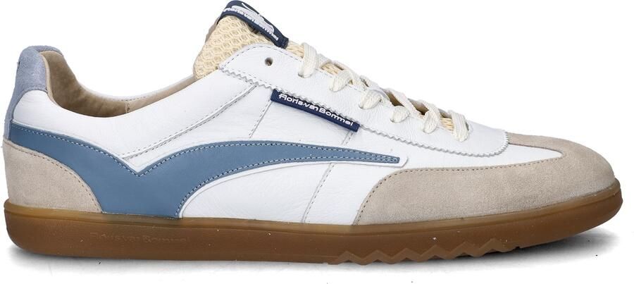 Floris van Bommel De Zaler 01.18 leren sneakers wit beige blauw - Foto 10