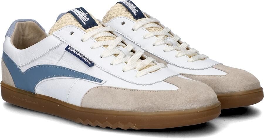 Floris van Bommel De Zaler 01.18 leren sneakers wit beige blauw - Foto 13