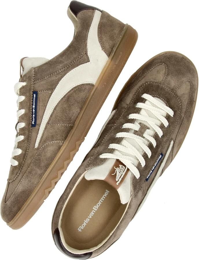 FLORIS VAN BOMMEL Lage Sneakers Heren Sfm-10224 De Zaler Maat: 44⅔ Materiaal: Suède Kleur: Taupe - Foto 7
