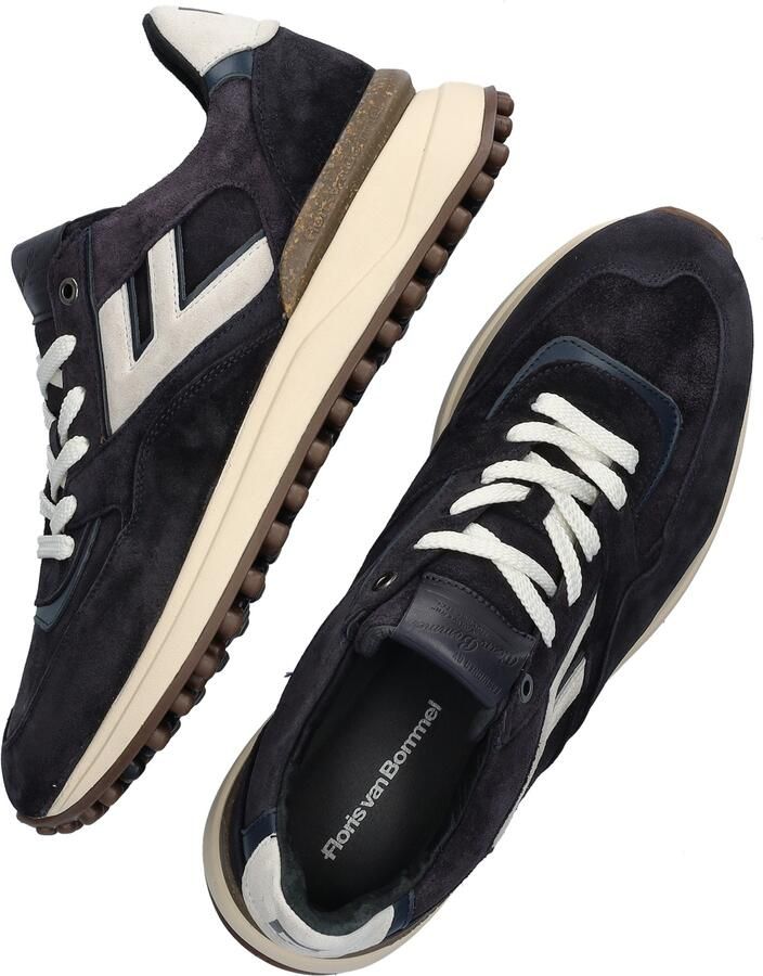 FLORIS VAN BOMMEL Lage Sneakers Heren Sfm-10139 Noppi Maat: 45⅓ Materiaal: Suède Kleur: Blauw - Foto 6