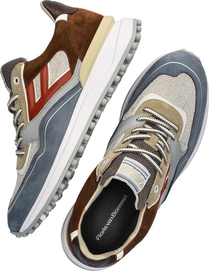FLORIS VAN BOMMEL Lage Sneakers Heren Sfm-10139 Noppi Maat: 39⅓ Materiaal: Suède Kleur: Bruin - Foto 10