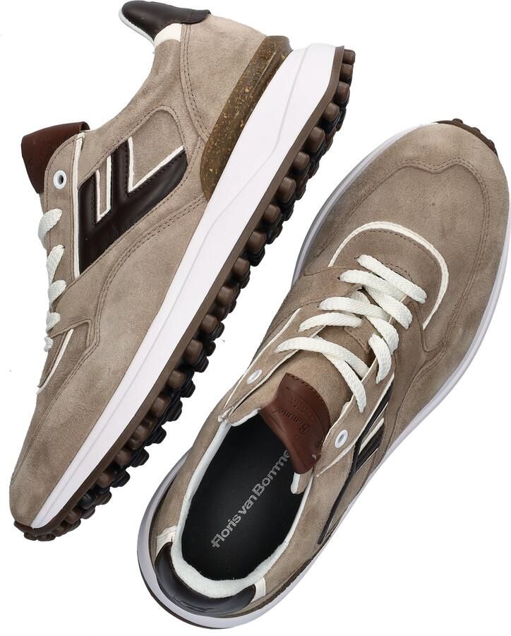FLORIS VAN BOMMEL Lage Sneakers Heren Sfm-10223 Noppi Maat: 44⅔ Materiaal: Leer Kleur: Beige - Foto 11