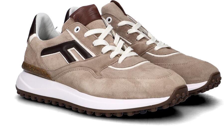 FLORIS VAN BOMMEL Lage Sneakers Heren Sfm-10223 Noppi Maat: 44⅔ Materiaal: Leer Kleur: Beige - Foto 13