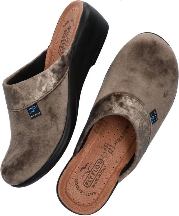 Fly Flot pantoffels taupe - Foto 4