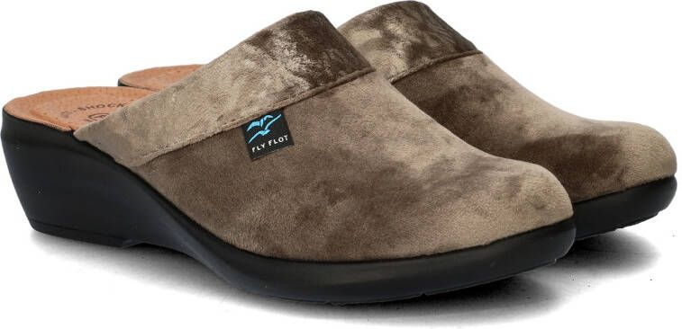 Fly Flot pantoffels taupe - Foto 3