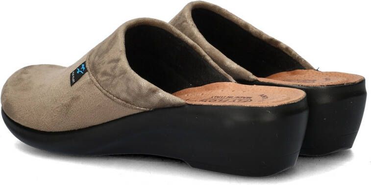 Fly Flot pantoffels taupe - Foto 2