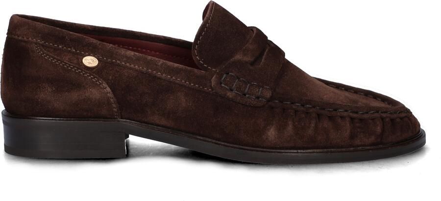 Fred de la Bretoniere Bodil Beau Loafers Dames Instappers Bruin - Foto 6