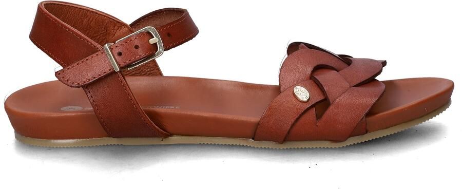 Fred de la Bretoniere Clover Jessy Sandaal Vachetta Cognac