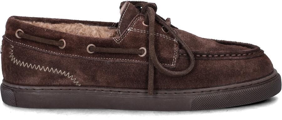 Fred de la bretoniere DONNA MOCA Sneaker Suede Dark Brown - Foto 4