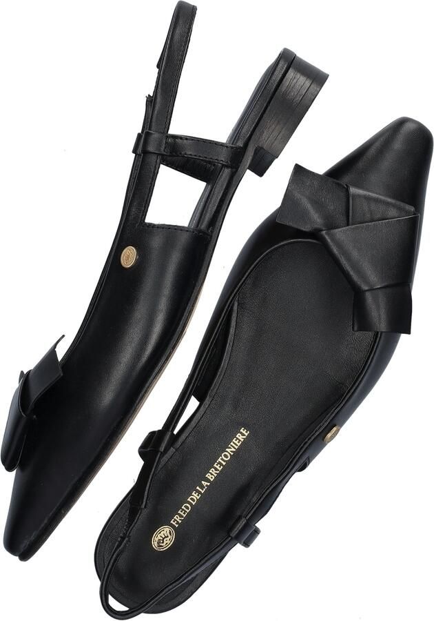 Fred de la Bretoniere ELISSE SLING Slingback nappa leather slingback loafers zwart - Foto 6