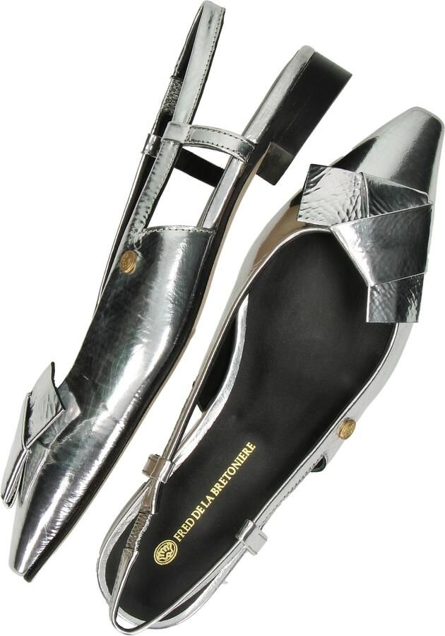 FRED DE LA BRETONIERE Slingbacks Dames Elisse Sling Maat: 39 Kleur: Zilver - Foto 4