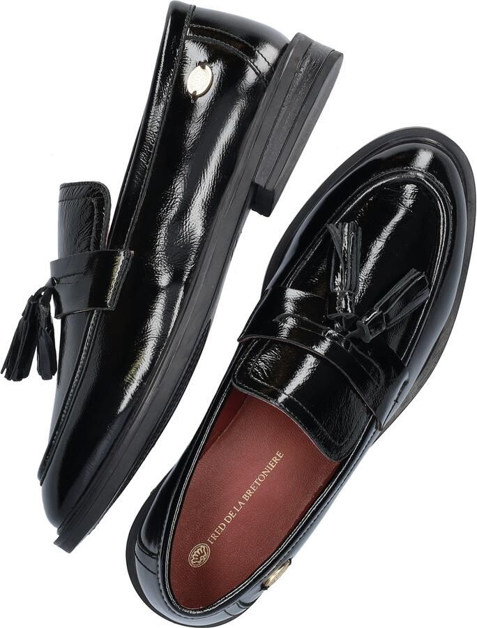 Fred de la bretoniere FAIRY MOCCY Loafer Wrinkle Patent Black - Foto 2
