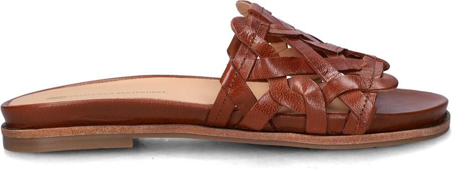 Fred de la bretoniere Freedy June slipper leer tan