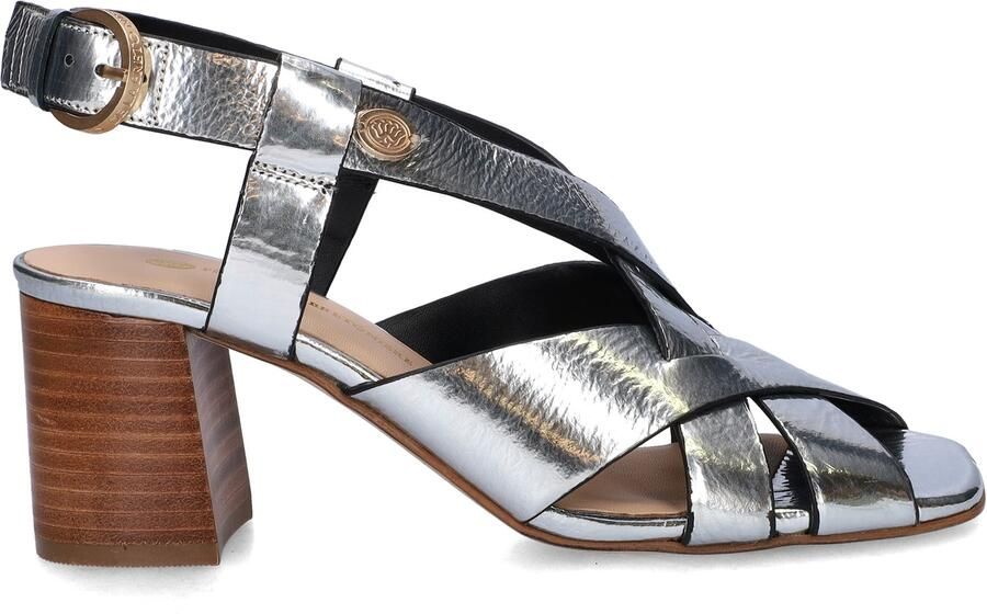 Fred de la bretoniere Giada Cross sandaal Mirror Zilver